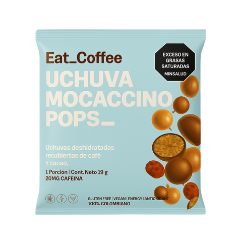 Uchuva Mocaccino Pops x 19 gr - Uchuvas Colombianas Orgánicas recubiertas con una exclusiva cobertura