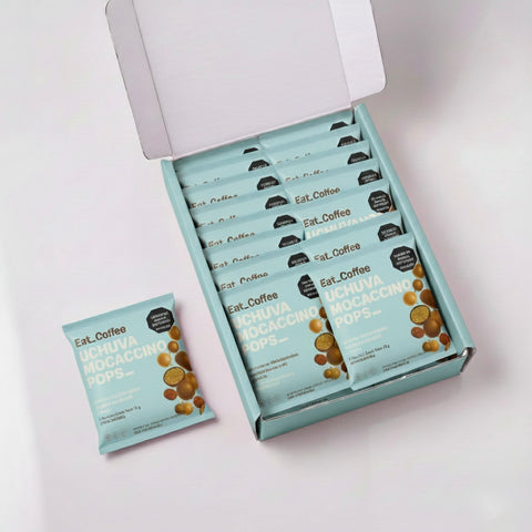 Caja de Uchuva Mocaccino Pops 19 gr (desde 6 unidades) - Uchuvas Colombianas Orgánicas recubiertas con una exclusiva cobertura